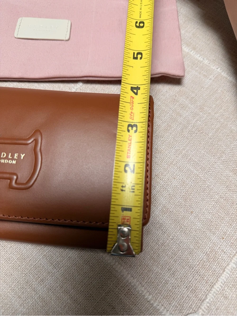RADLEY LONDON Chestnut Brown Leather Continental Wallet with Scottie Dog Motif